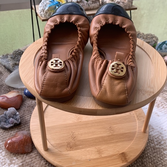 TORY BURCH Cap Toe leather ballet flats - Picture 3 of 7